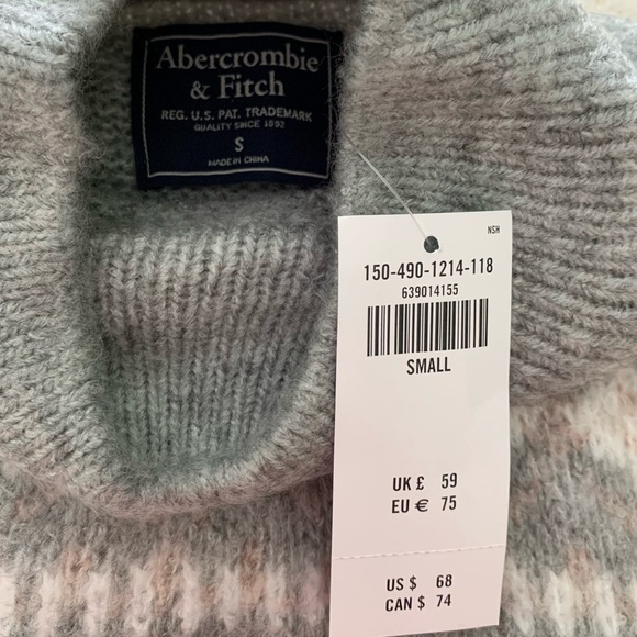 Abercrombie & Fitch Fair Isle Sweater Size Small BNWT - Picture 2 of 8